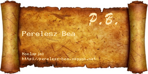 Perelesz Bea névjegykártya